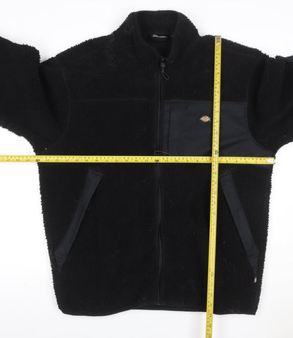 Dickies Men’s Black XL Sherpa Fleece Full Zip Workwear Jacket