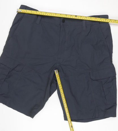Marks & Spencer Men’s Blue 38 Cargo Shorts Cotton Polyamide Pockets