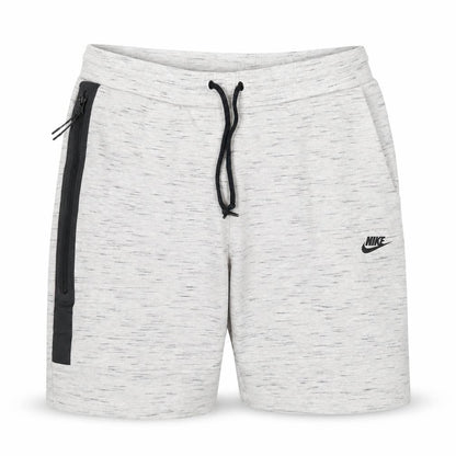 Nike Women’s Grey Marl Sweat Shorts Size L Drawstring Zip Pocket