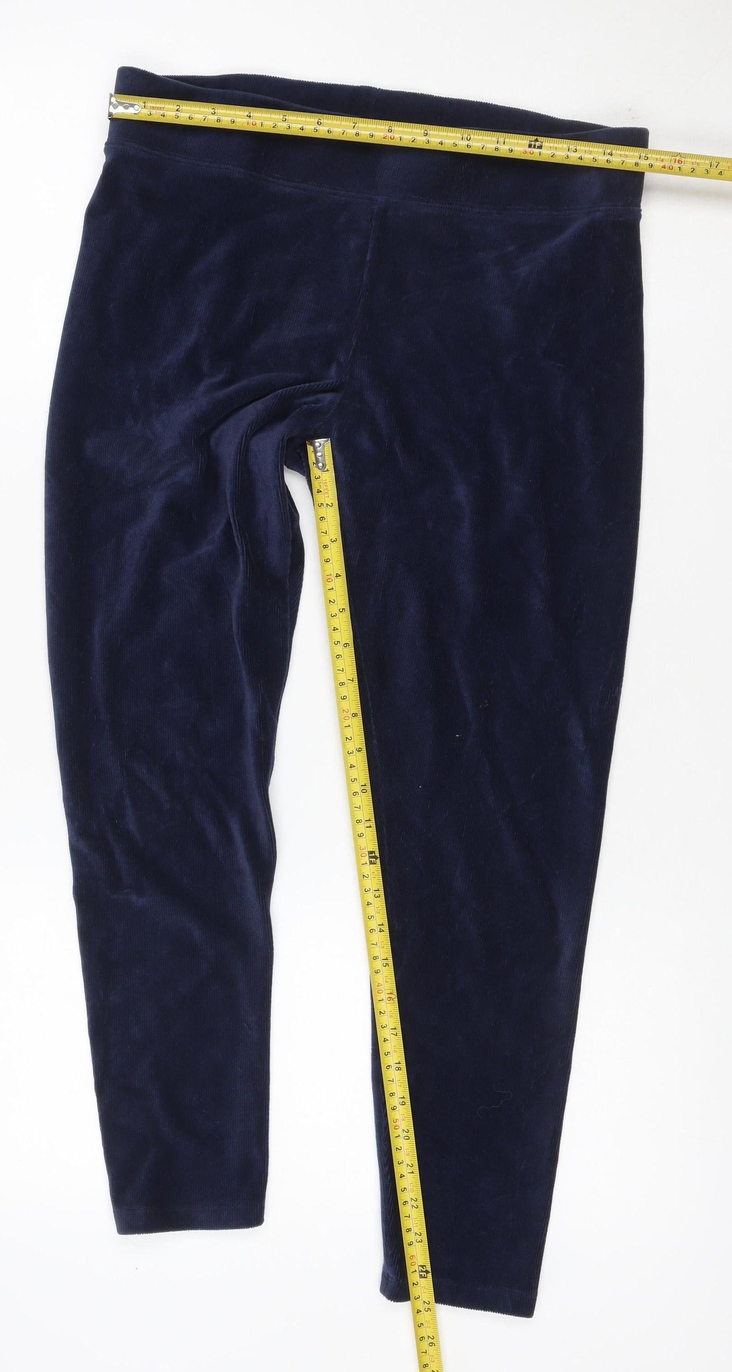 Marks & Spencer Women’s Blue UK 14 Corduroy Stretch Leggings