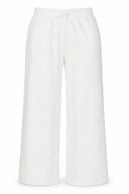 Cotton Traders Women White M Jogger Sweatpants Drawstring Pocket
