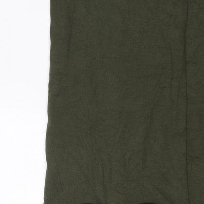 Mango Women’s Green UK 10 Stretch Knit Pencil Knee Length Skirt