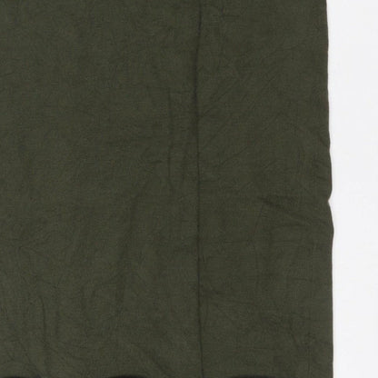 Mango Women’s Green UK 10 Stretch Knit Pencil Knee Length Skirt