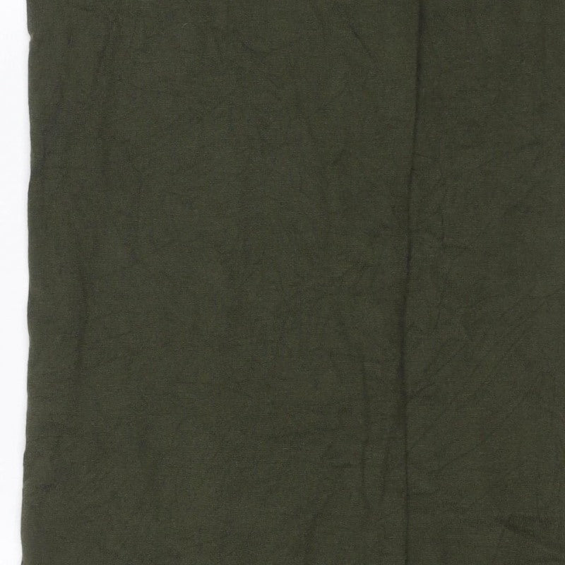 Mango Women’s Green UK 10 Stretch Knit Pencil Knee Length Skirt
