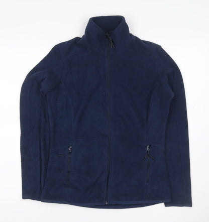 Goodmove Women's Blue UK 10 Basic Full Zip Fleece Jacket