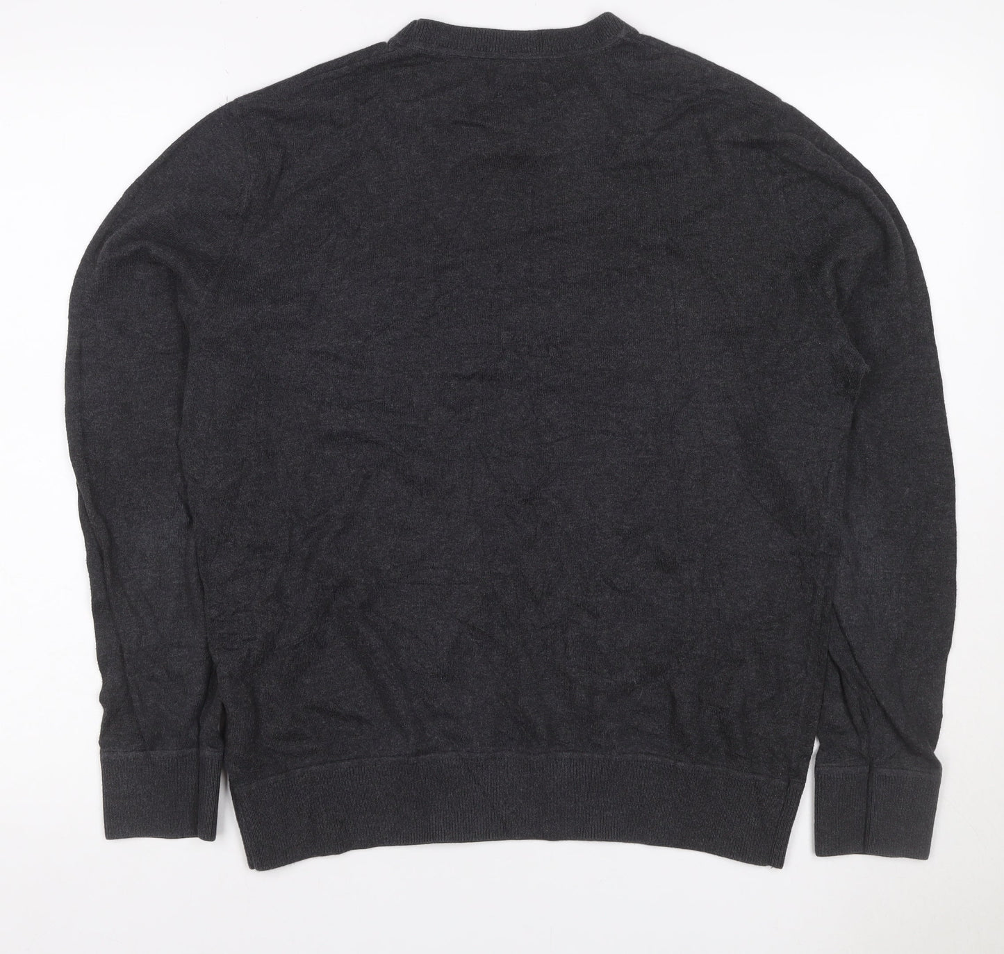 Gap Men’s Grey M Cotton Crew Neck Pullover Knit Jumper
