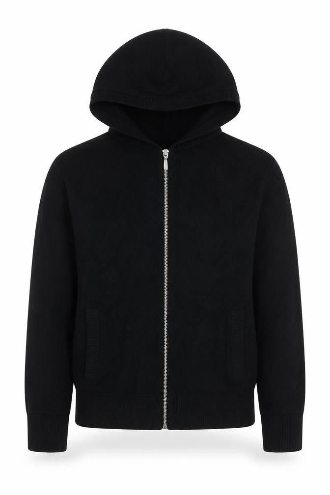 Marks & Spencer Women Black Size S Hooded Full Zip Knit Jumper