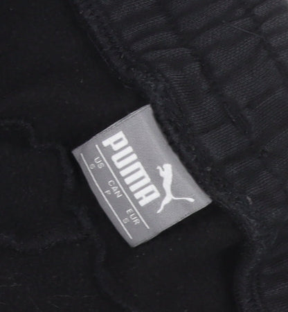 Puma Men's Black S Jogger Track Pants Elastic Waist Cuffed Sports Trousers