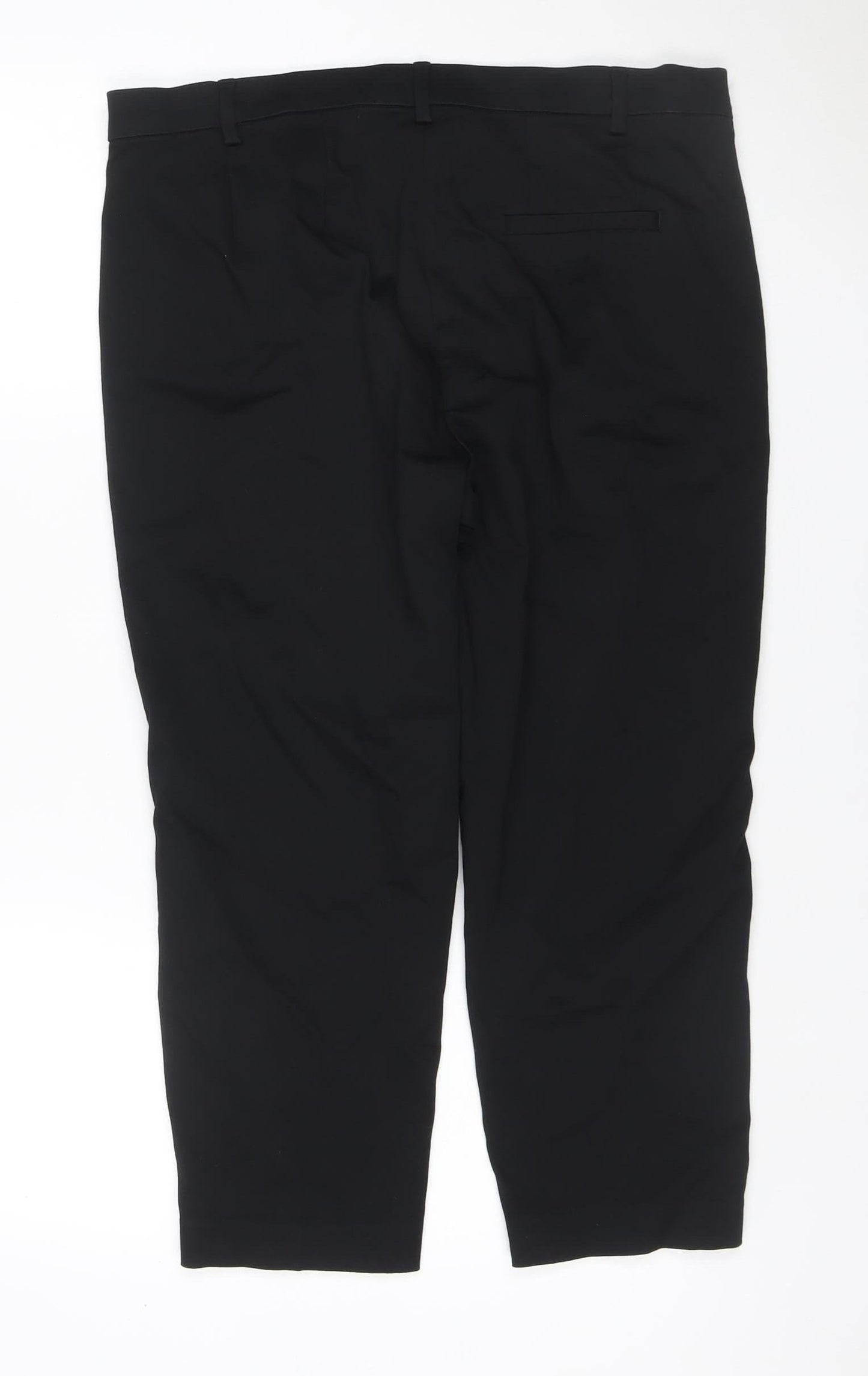 M&S Women’s Black Size 16 Short The Mia Slim Tailored Trousers