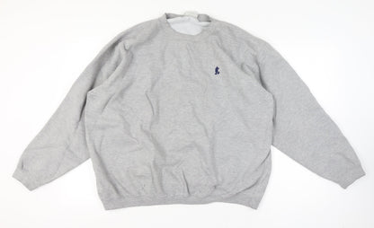 Disney World Men’s XL Grey Mickey Mouse Embroidered Crew Sweatshirt