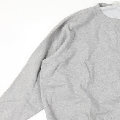 Disney World Men’s XL Grey Mickey Mouse Embroidered Crew Sweatshirt