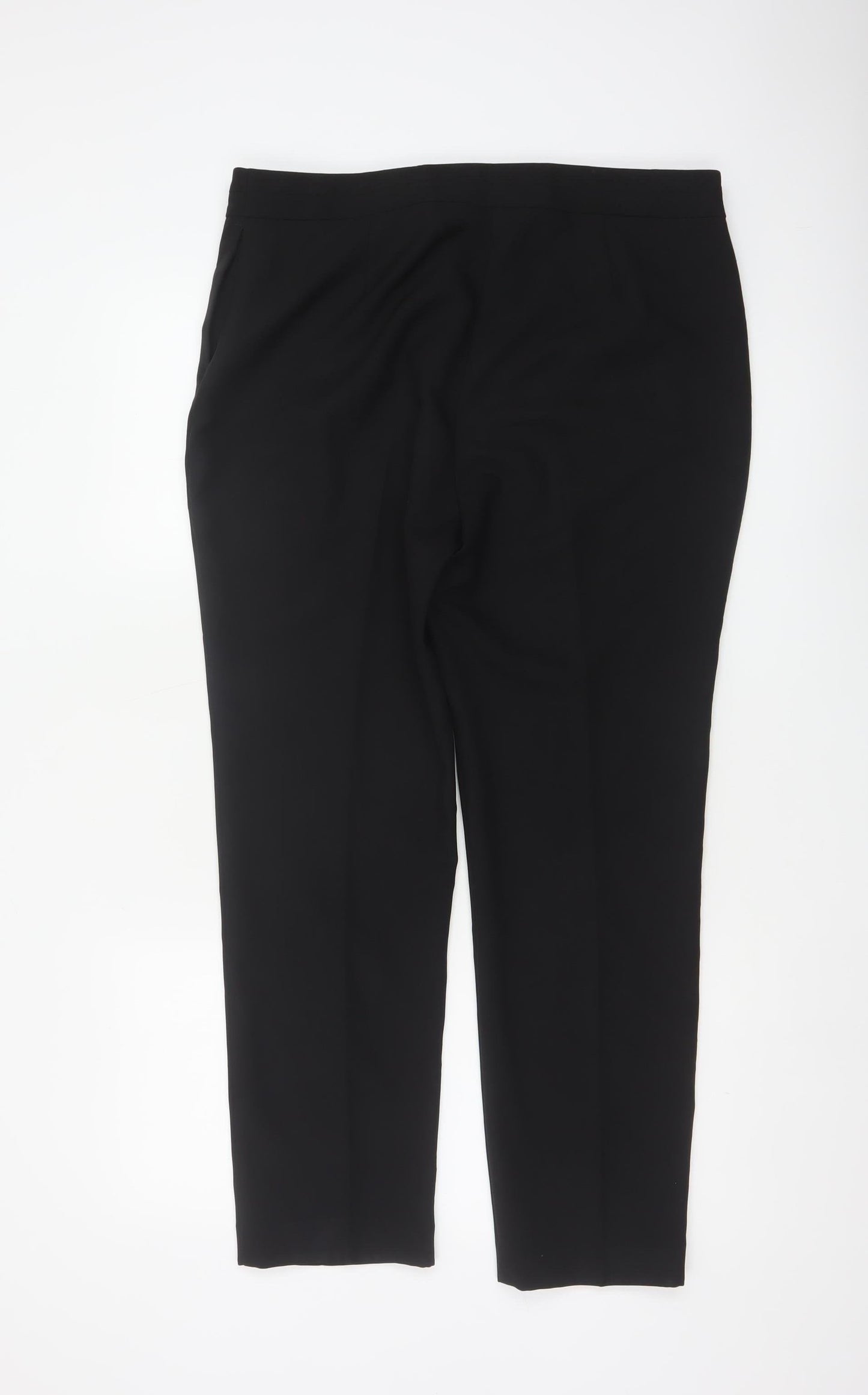 Bonmarché Women’s Black Size 14 Straight Leg Dress Trousers