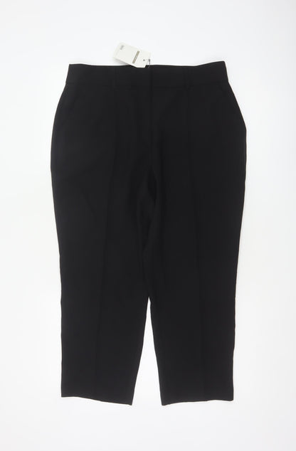 ASOS Women’s Black UK 14 High Rise Tapered Smart Trousers NWT