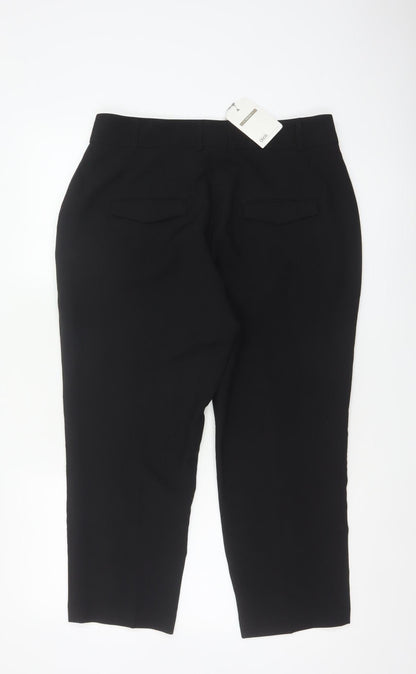 ASOS Women’s Black UK 14 High Rise Tapered Smart Trousers NWT
