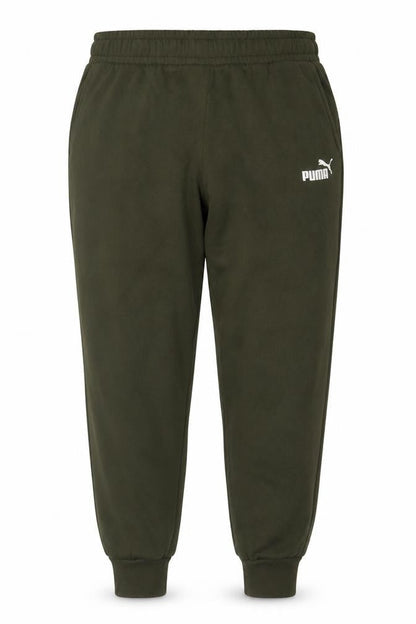 Front view of Puma Women Green XXL Jogger Sweatpants Elastic Waist Logo Pockets