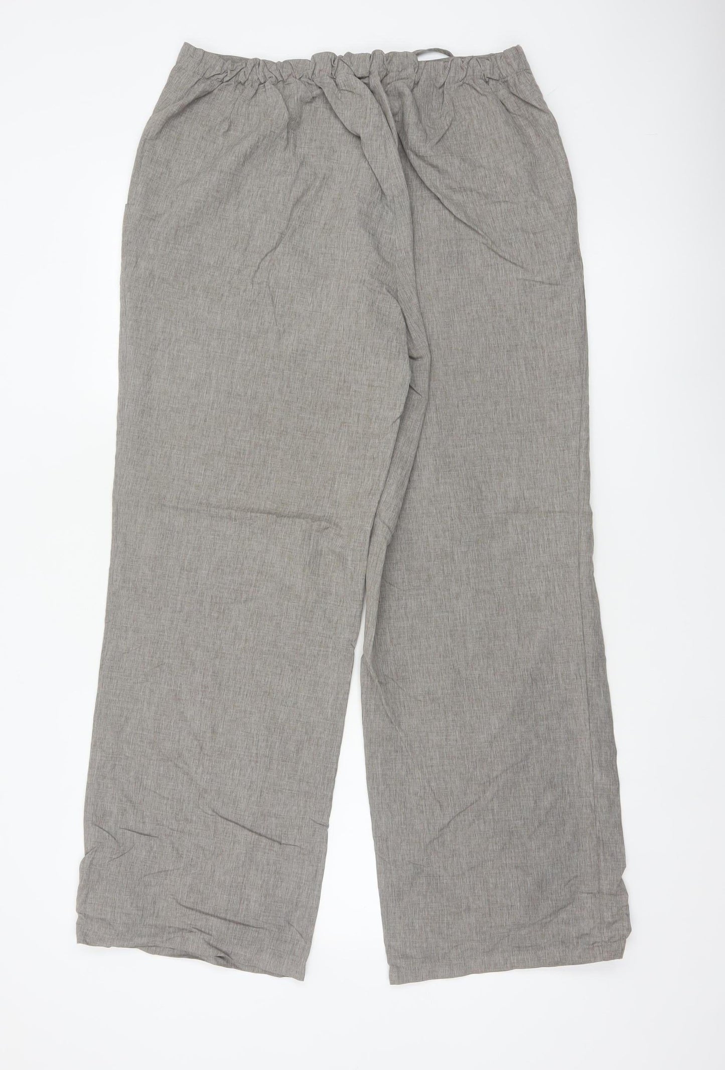 Rohan Women’s Grey Size 14 Thai Drawstring Wide Leg Travel Trousers