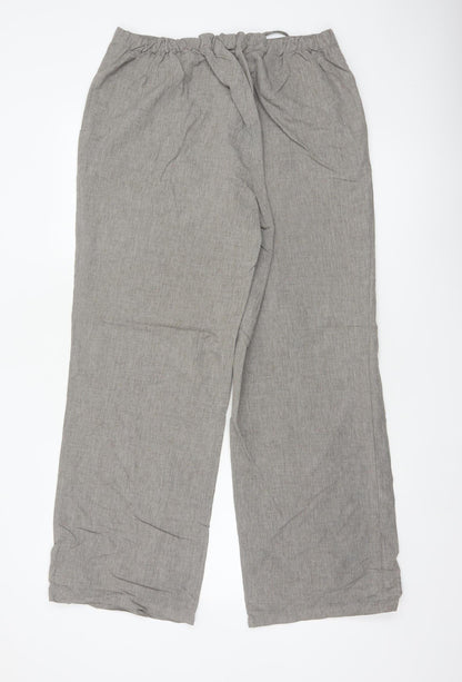 Rohan Women’s Grey Size 14 Thai Drawstring Wide Leg Travel Trousers