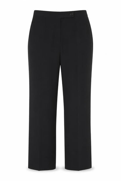 St Bernard Women Black Size 16 High Rise Straight Leg Dress Trousers