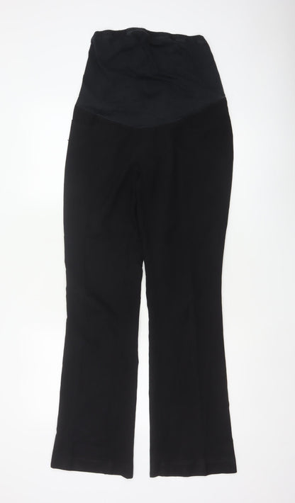 New Look Maternity Women’s Black Size 10 Flared Stretch Trousers