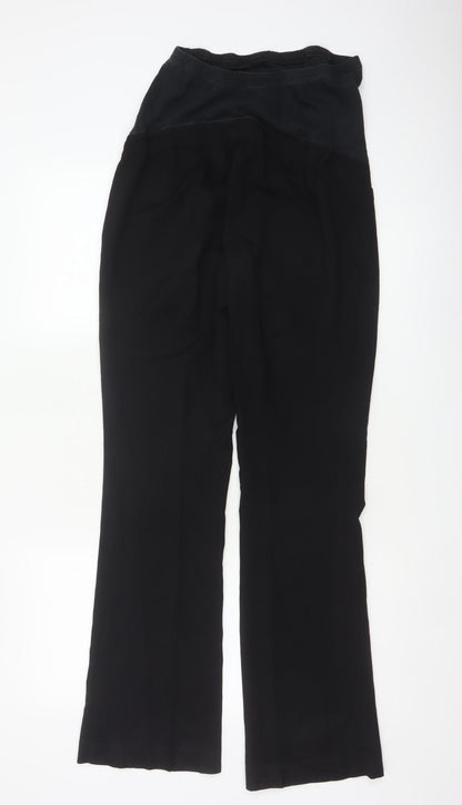 New Look Maternity Women’s Black Size 10 Flared Stretch Trousers