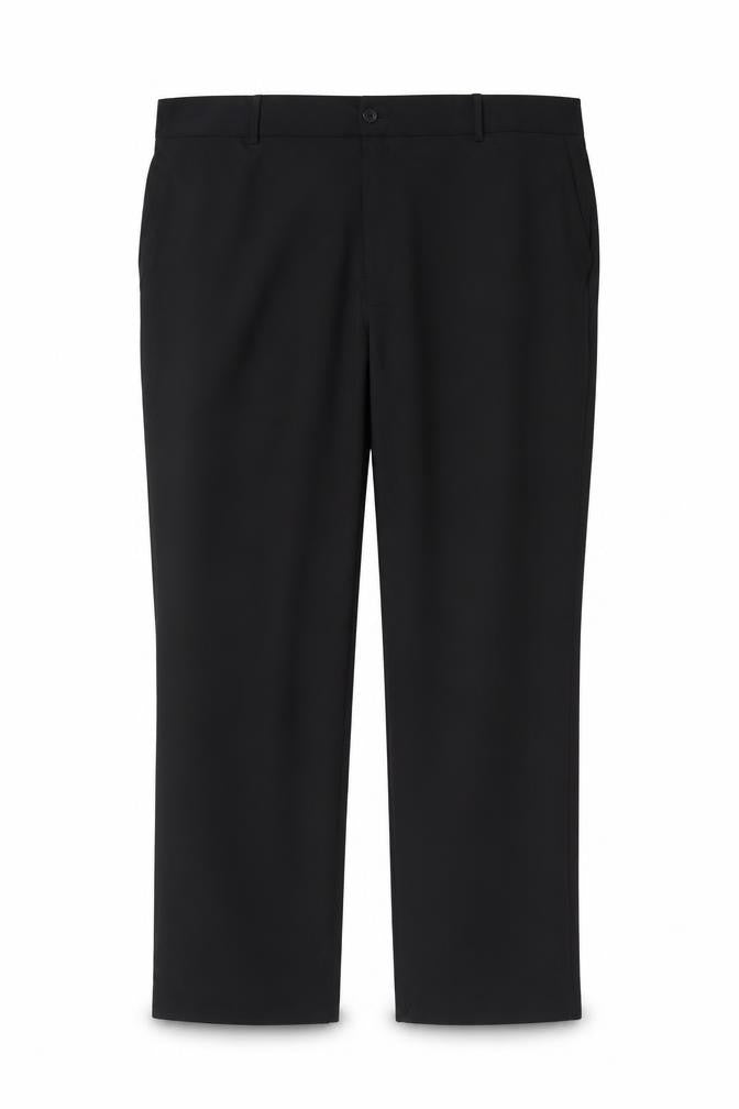 Farah Men’s Black 46W 31L Stretch Flat Front Dress Trousers