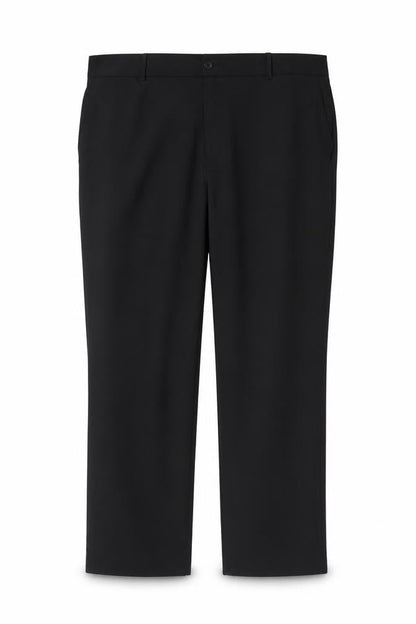 Farah Men’s Black 46W 31L Stretch Flat Front Dress Trousers