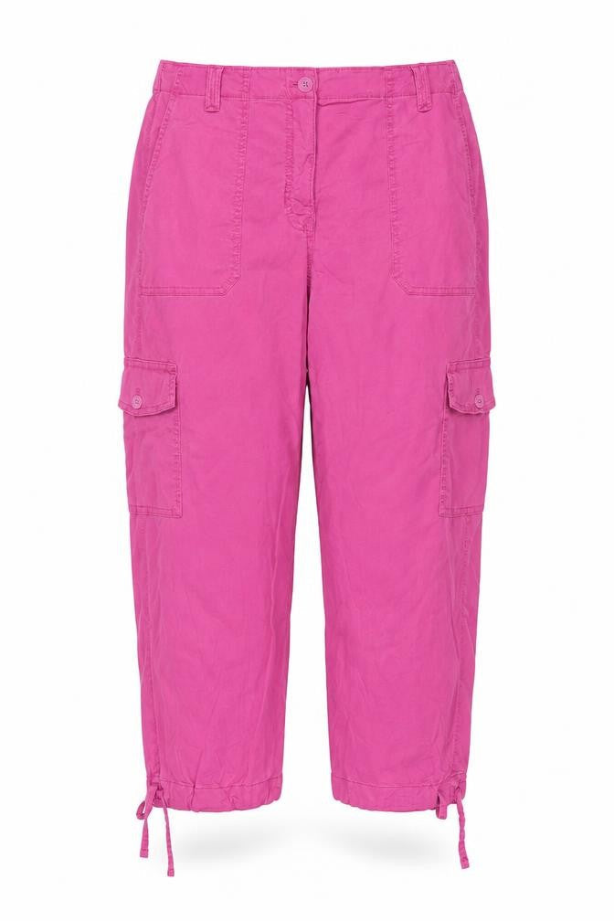 Marks & Spencer Women Pink Size 16 Tapered Cargo Trousers