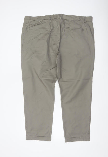 Marks and Spencer Autograph Men's Grey 42 Short Tapered Trousers