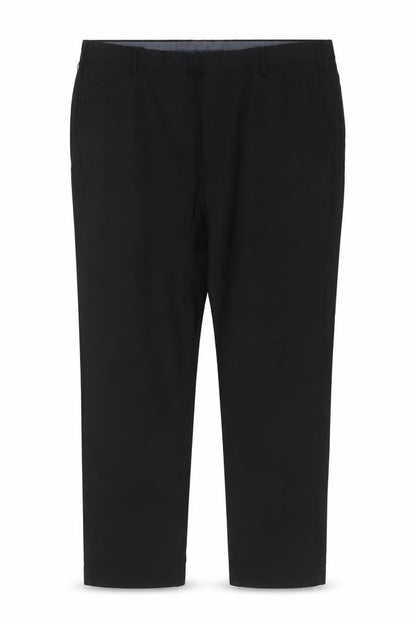 Marks & Spencer Men's Black 48in Short Regular Fit Wool Dress Trousers