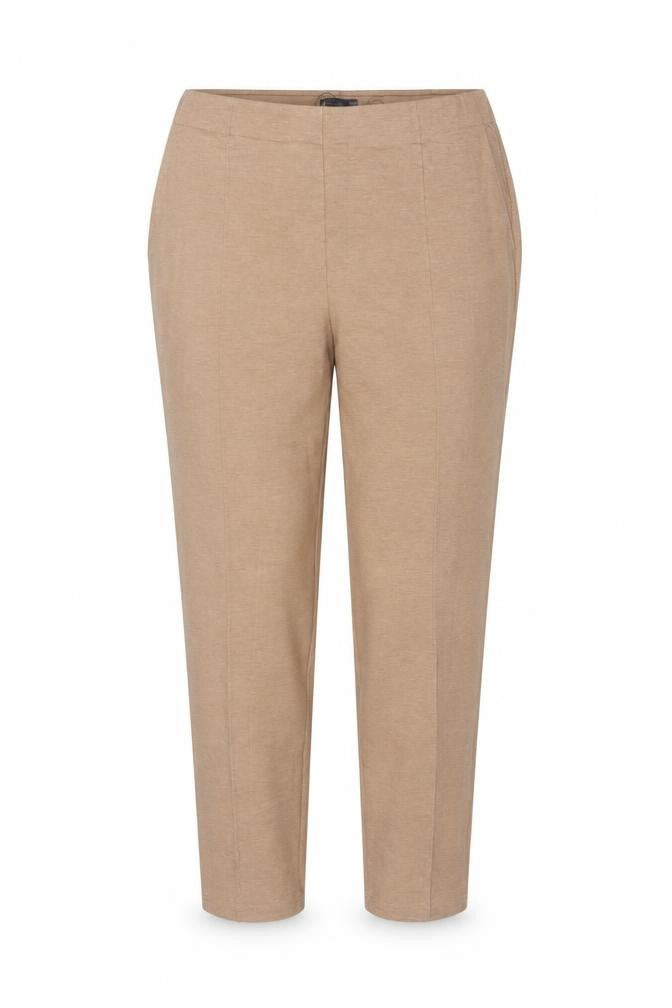 Marks & Spencer Women’s Beige UK 24 Tapered Stretch Trousers