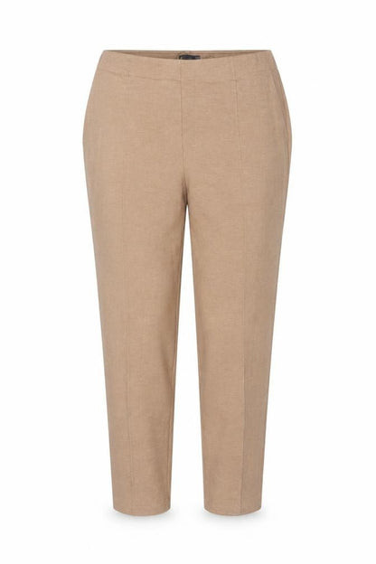 Marks & Spencer Women’s Beige UK 24 Tapered Stretch Trousers