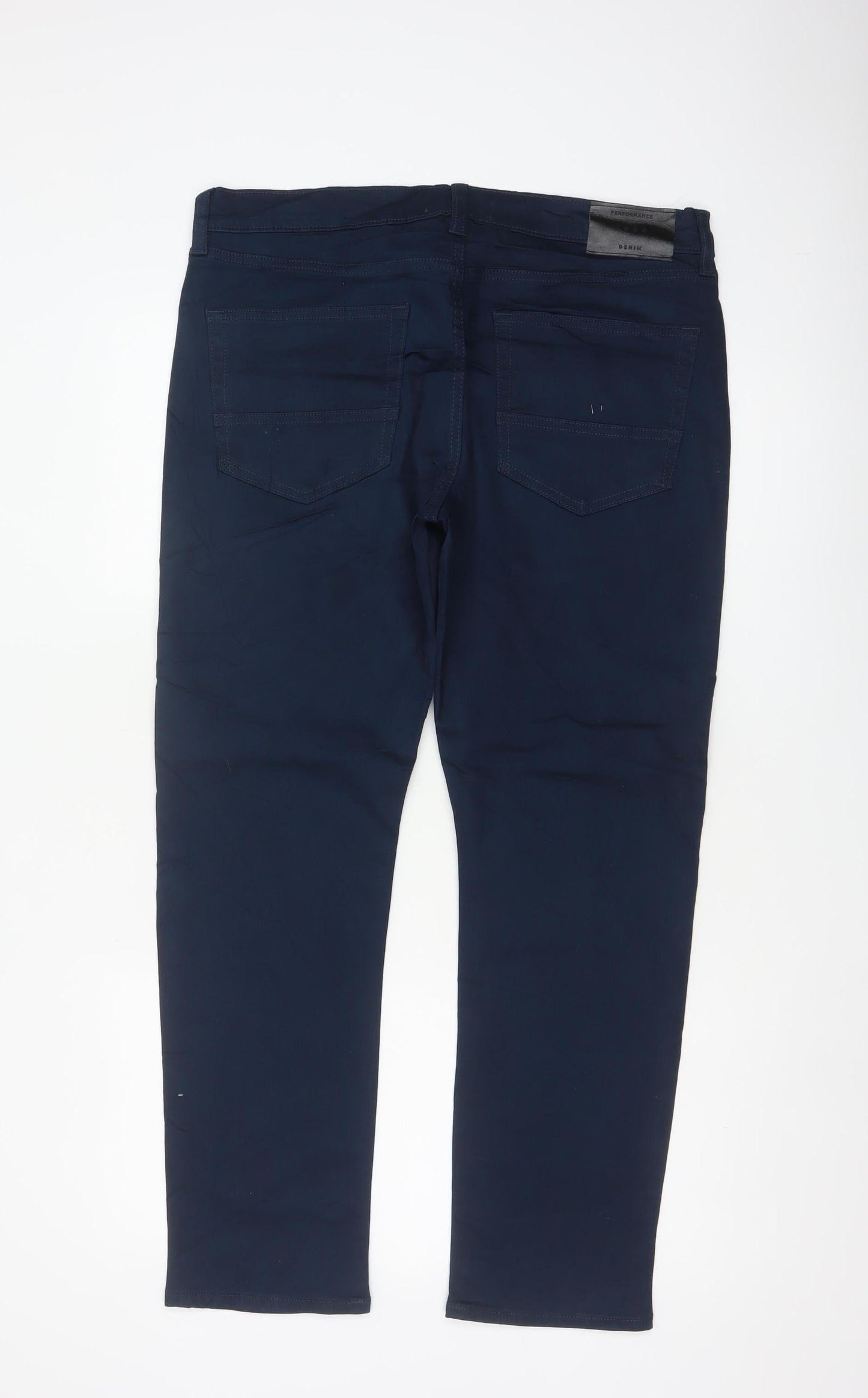 Marks & Spencer Men’s Blue 34/29 Slim Fit Tapered Stretch Jeans