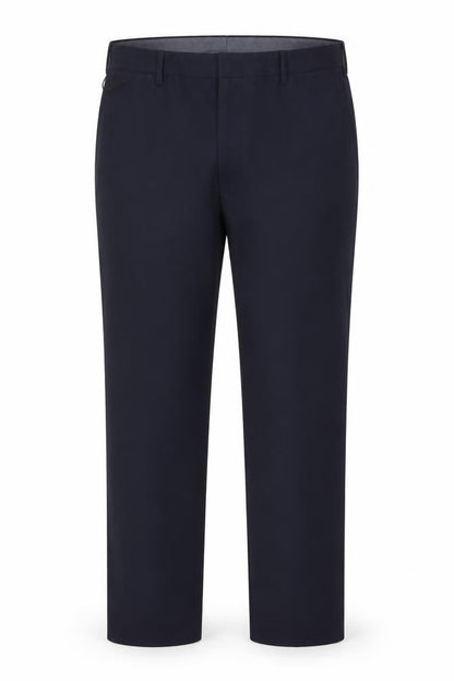 Marks and Spencer Men’s Navy 42in Long Regular Fit Wool Dress Trousers