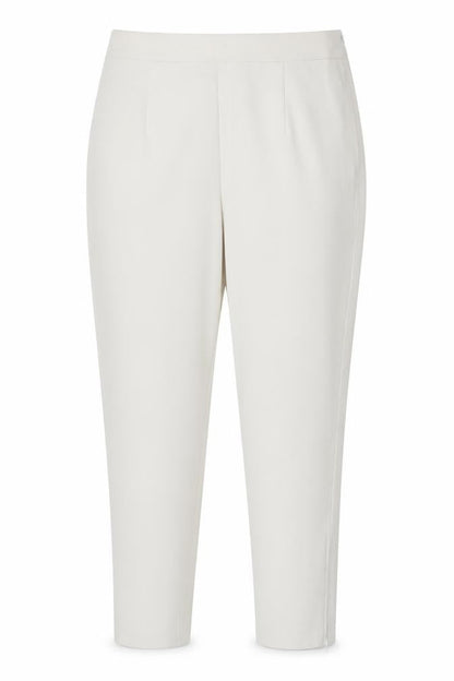 Marks & Spencer Women Ivory UK 18 Regular Straight Leg Tailored Dress Trousers