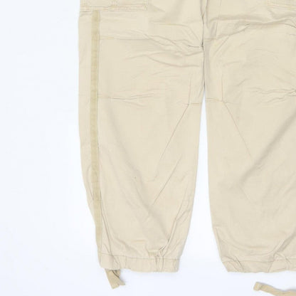 M&S Women’s Beige Size 12 Regular Cargo Trousers Pockets