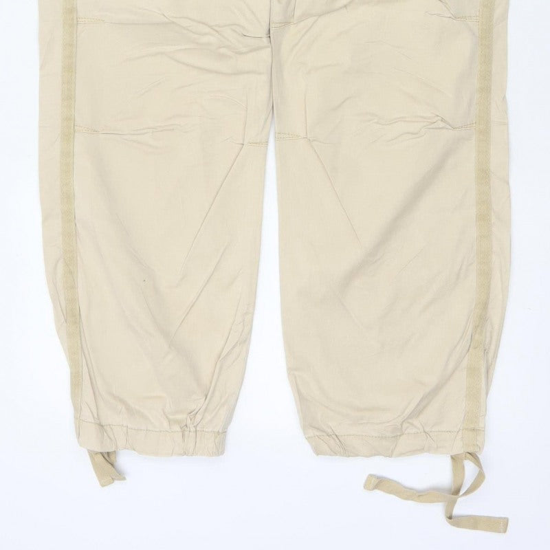 M&S Women’s Beige Size 12 Regular Cargo Trousers Pockets