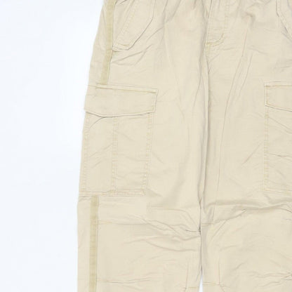 M&S Women’s Beige Size 12 Regular Cargo Trousers Pockets