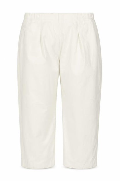 Marks & Spencer Women Ivory Size 22 Regular Cotton Tapered Trousers
