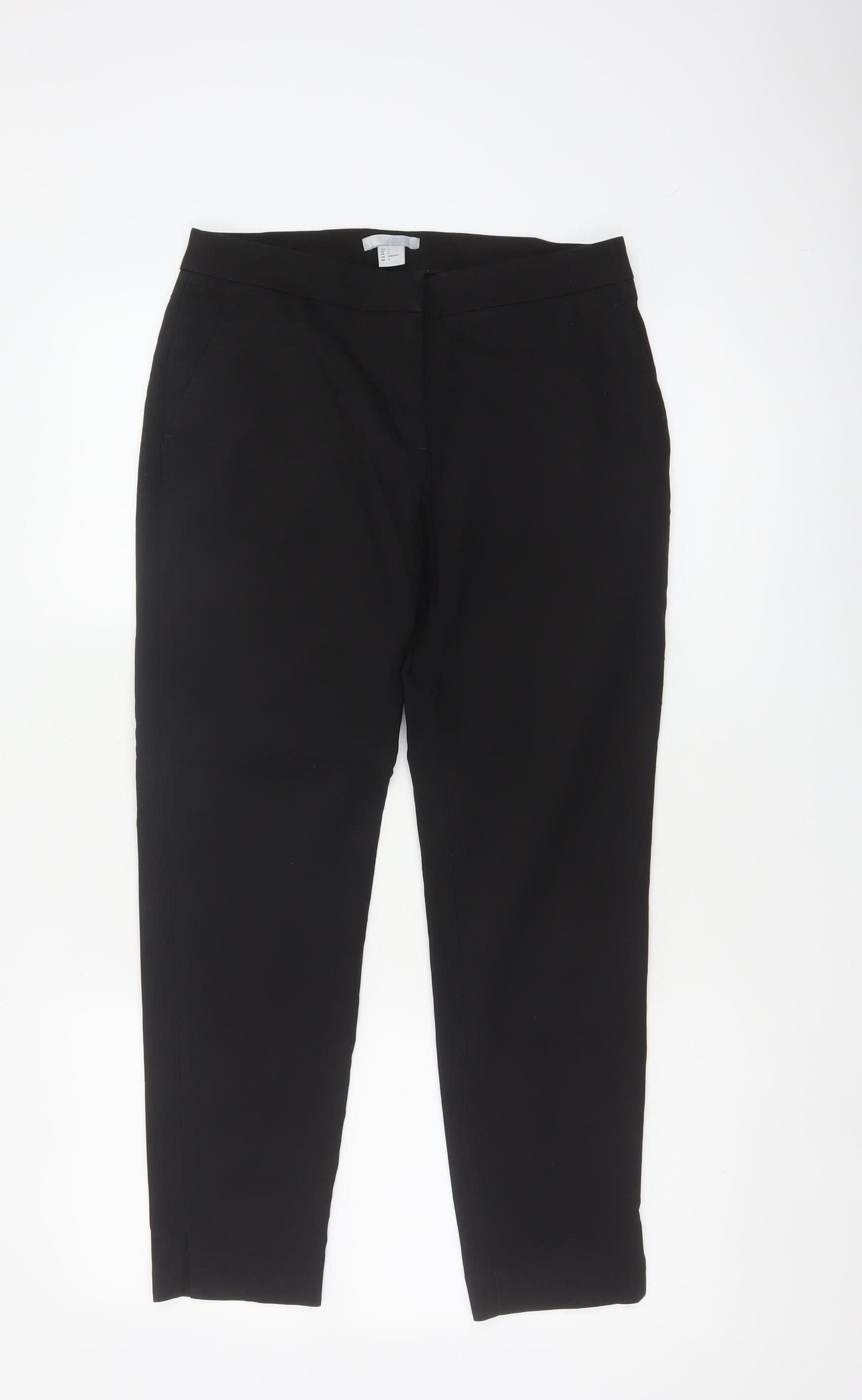 H&M Women’s Black UK 6 Tailored Straight Leg Dress Trousers