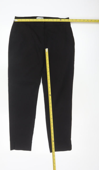 H&M Women’s Black UK 6 Tailored Straight Leg Dress Trousers