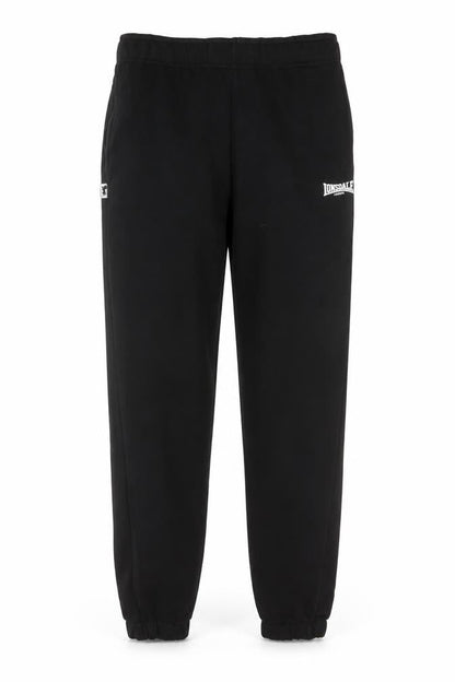 Lonsdale Men’s Black M Logo Cuffed Elastic Waist Jogger Sweatpants