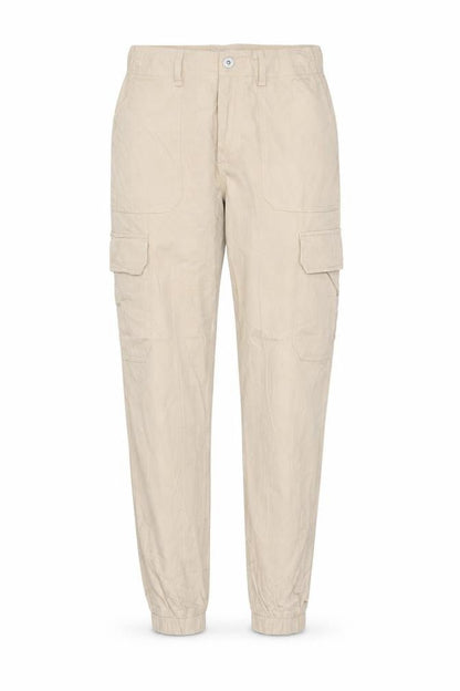 365 Women’s Beige Size 14 Cotton Stretch Cargo Jogger Trousers