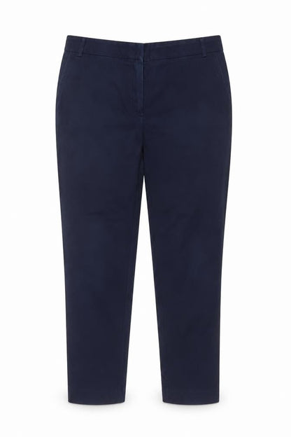 Mango Women’s Blue UK 10 Slim Straight Suit Dress Trousers