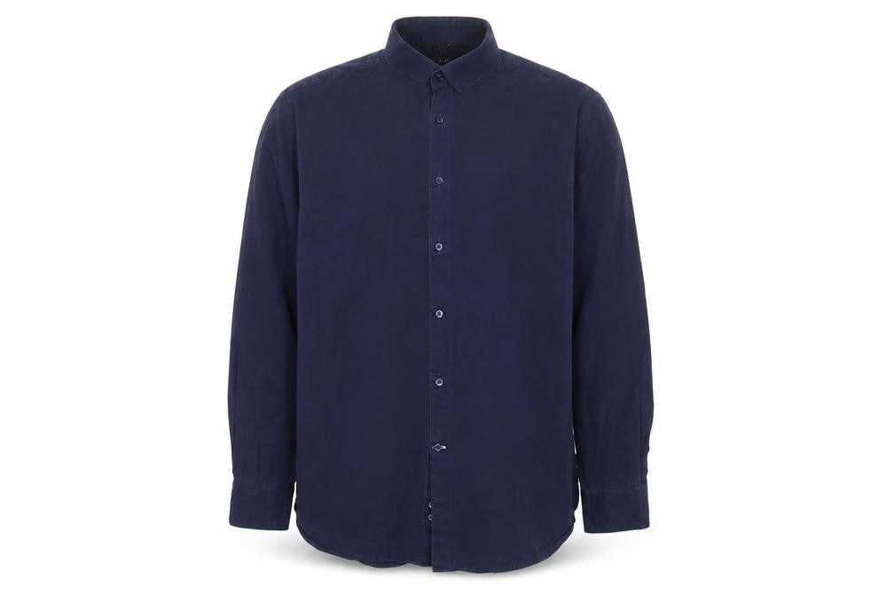 Marks & Spencer Autograph Men’s Blue 18 Pure Cotton Button-Up Shirt