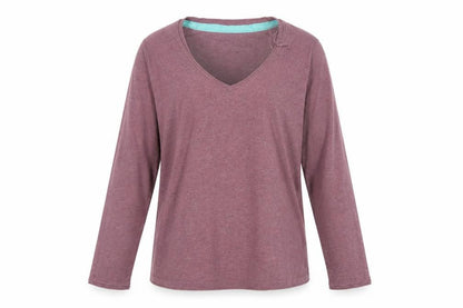 FatFace Women’s Purple Size 14 V-Neck Lace-Up Knit Jumper