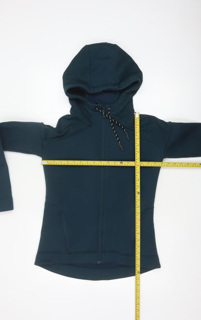 Sweaty Betty Women Blue XS Full Zip Hooded Activewear Hoodie
