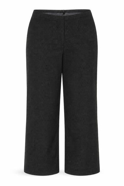 Marks and Spencer Women’s Black Mix UK 16 Wide-Leg Pull-On Trousers