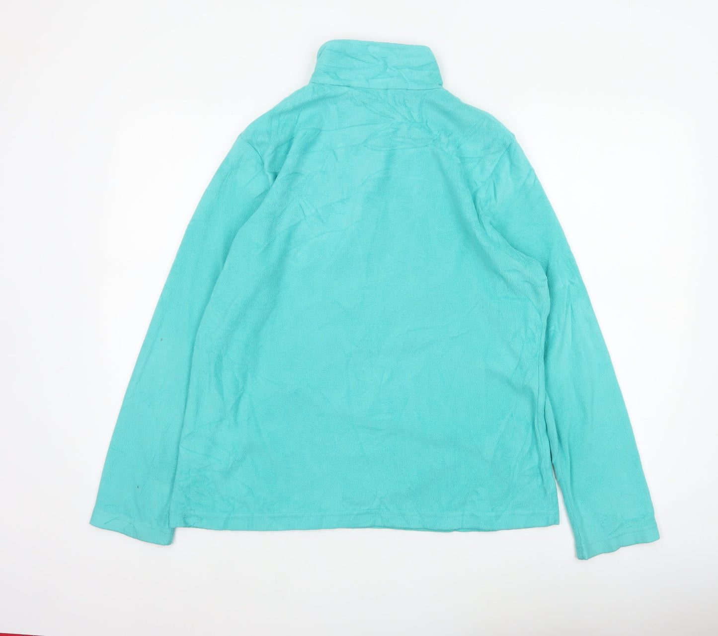 Regatta Women Blue UK 14 Pullover Fleece 1/4 Zip High Neck