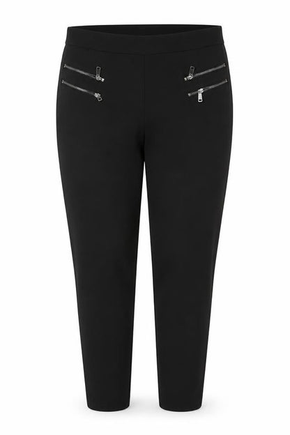 Next Women’s Black Size 18 Skinny Stretch Zip Detail Trousers