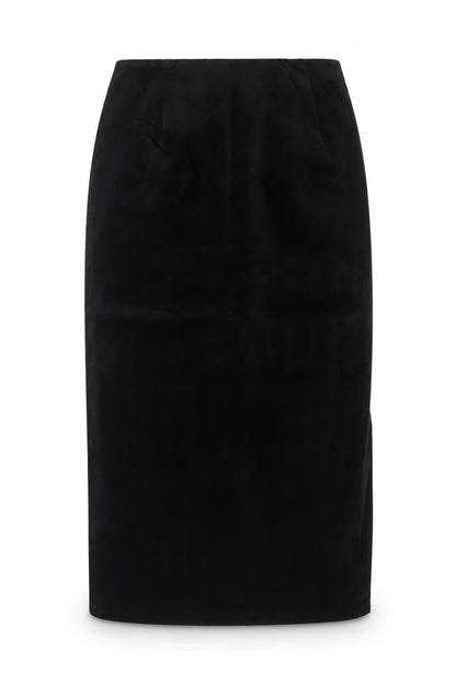 St Michael Marks & Spencer Women Black UK 14 Long Pencil Skirt